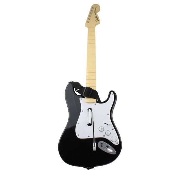 Playstation RockBand Harmonix Fender Stratocaster Guitar Mo. 822151 w/Strap (UT) - Picture 1 of 6